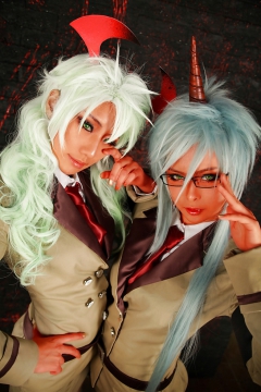 Scanty and Kneesocks cosplay - N