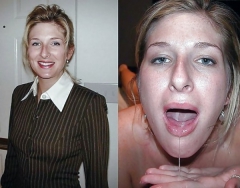 Exposed Slut Wives - Before and After 214 - N