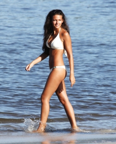 Michelle Keegan - On the Beach in St. Vincent - N