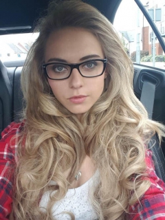 Stunning blonde english teen selfies - hot girl selfshot pic - N