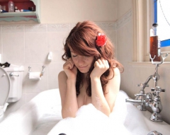 Redhead teen hottie - private bathroom selfie snaps - N