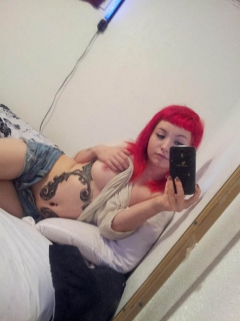 Chav Hipster emo selfies - british teen naked selfie set - N