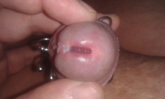 Cock, penis piercings and play - N