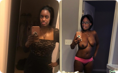 Sexy Amateur Ebony Dressed Undressed - N