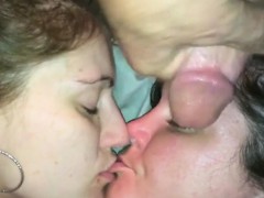 Threesome Cum Kiss Facial