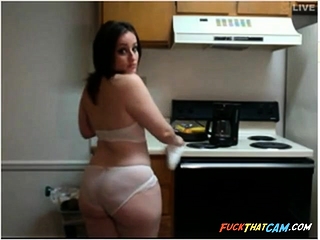 In the kitchen