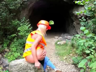 Claudia Macc in Outdoor High Vis Piss