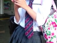 Japanese schooluniformed JK's Upskirt