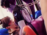 This 3D Animated Sweet Widowmaker Loves a Big Dick