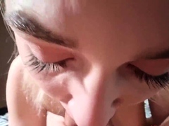 Great homemade morning blowjob from amteur blonde wife