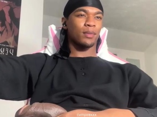 Solo Black Gay Masturbating