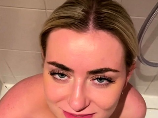 Facial loving busty pov blonde