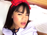 Teen ladyboy bareback fuck after the ironing