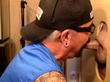 Gloryhole BJ DILF deepthroats 4 facial