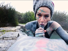 Hot spring anal outdoor fuck with Anuskatzz